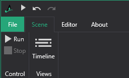 Scene Ribbon Menu